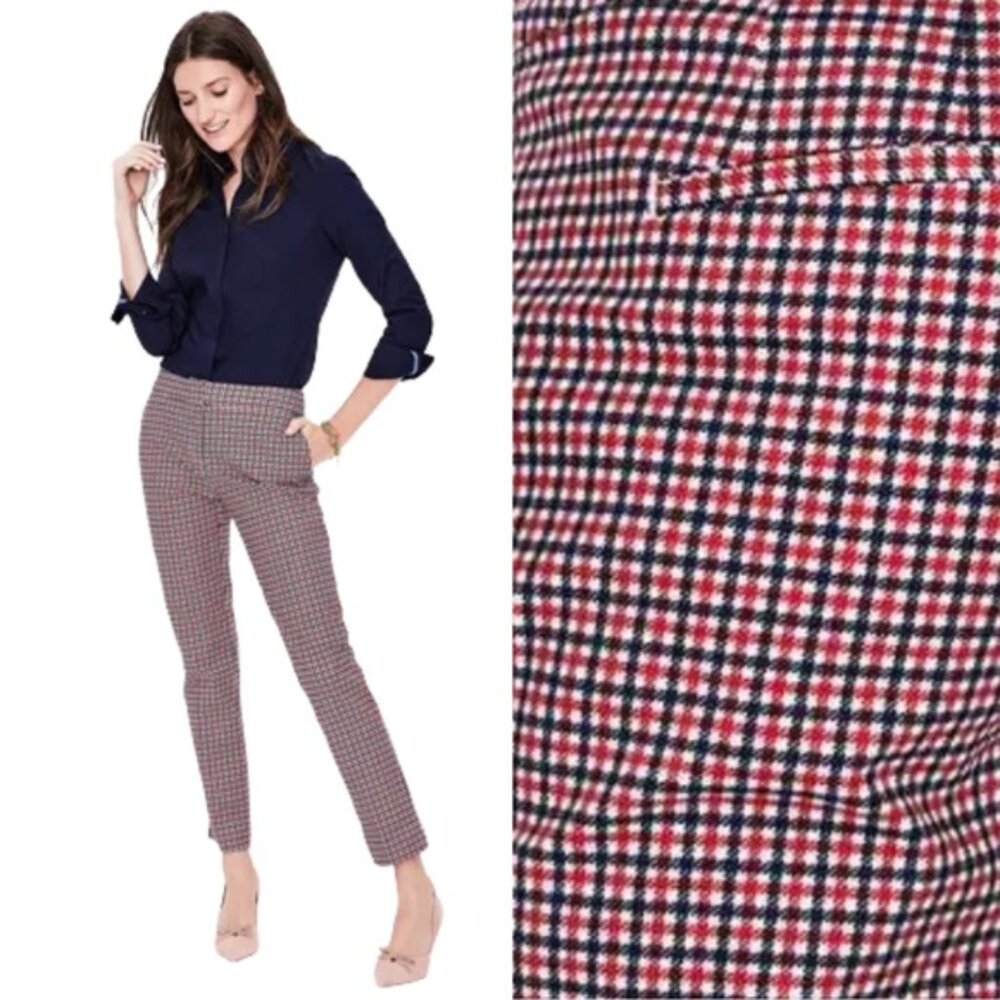 Boden Richmond Red White & Blue Trousers Pants - Picture 11 of 11